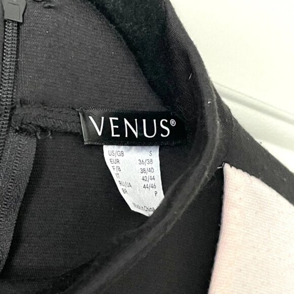 00s Black and Blush Bell Sleeve Collar Dress - Picture 6 of 6